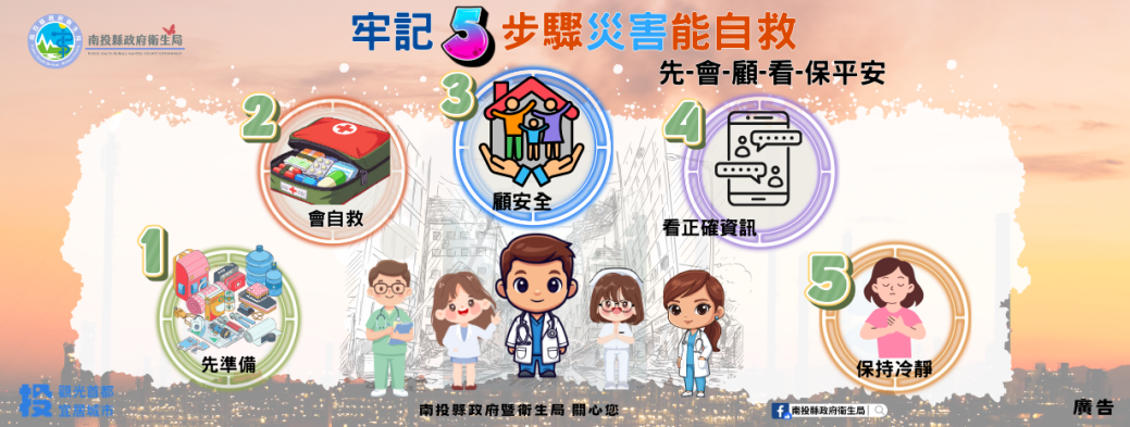 牢記5步驟災害能自救