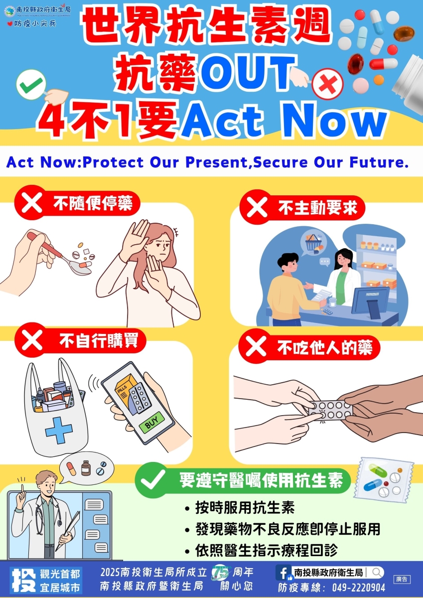 世界抗生素週海報