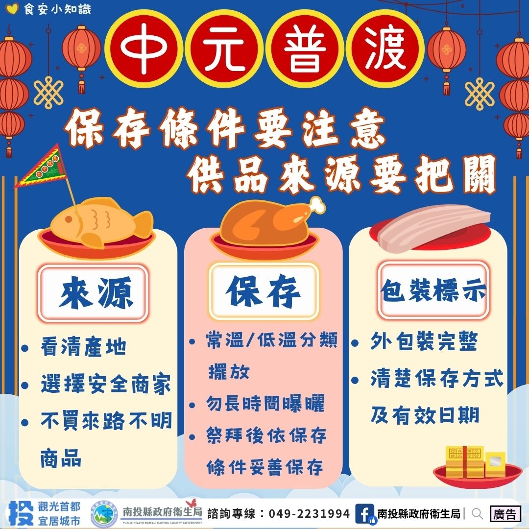 中元普渡圖卡