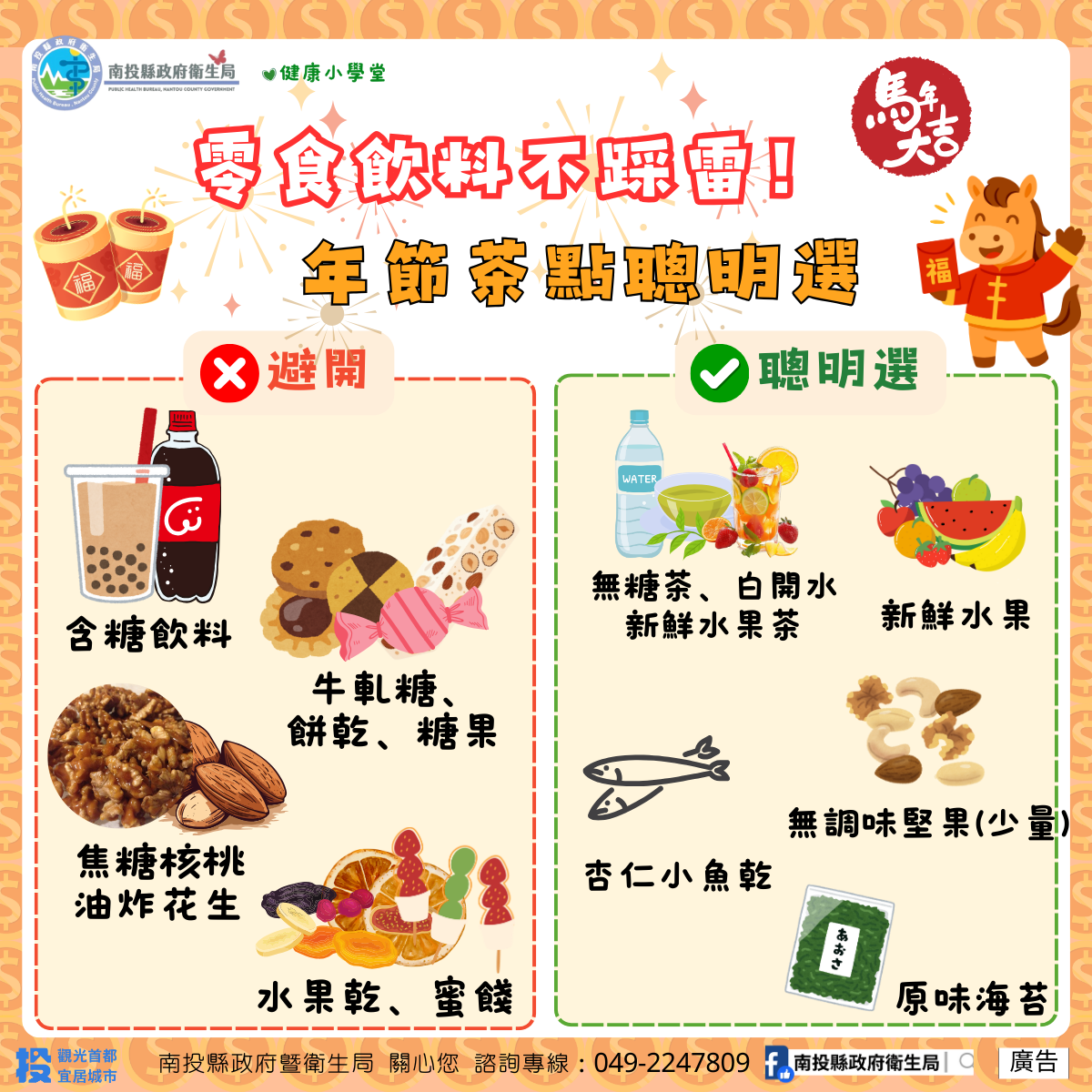 年節健康飲食宣導圖卡