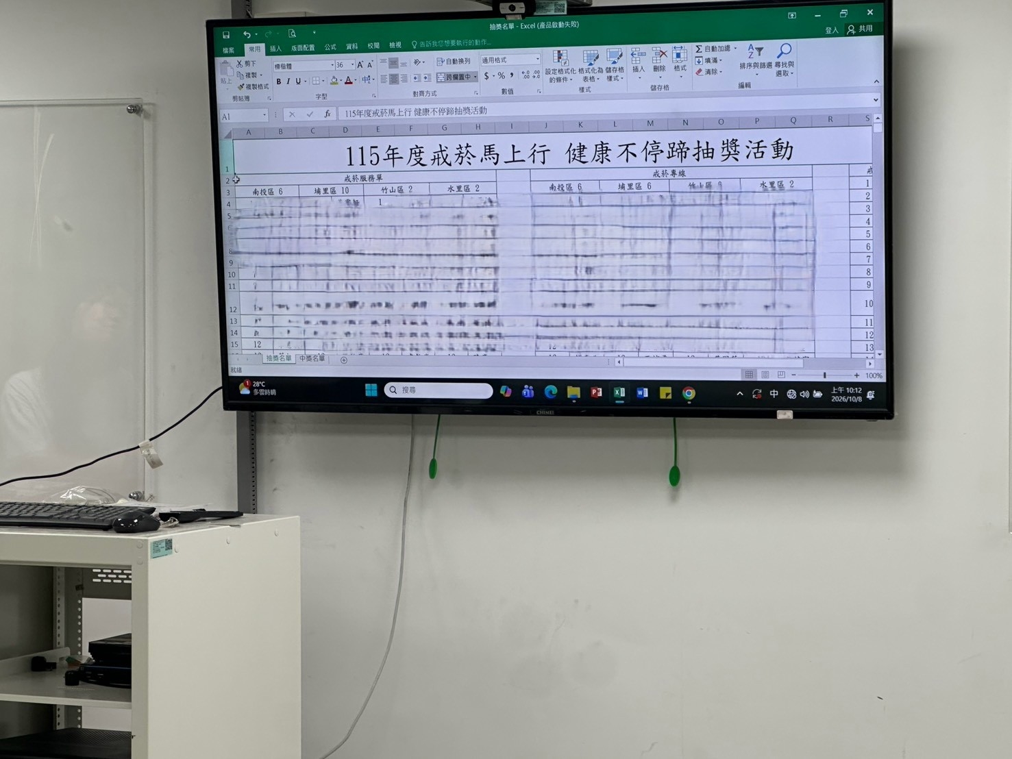 抽獎活動名單