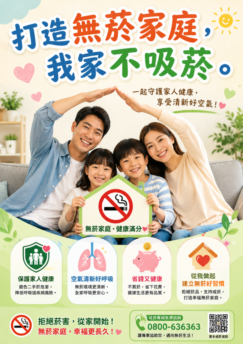 打造無菸家庭、我家不吸菸