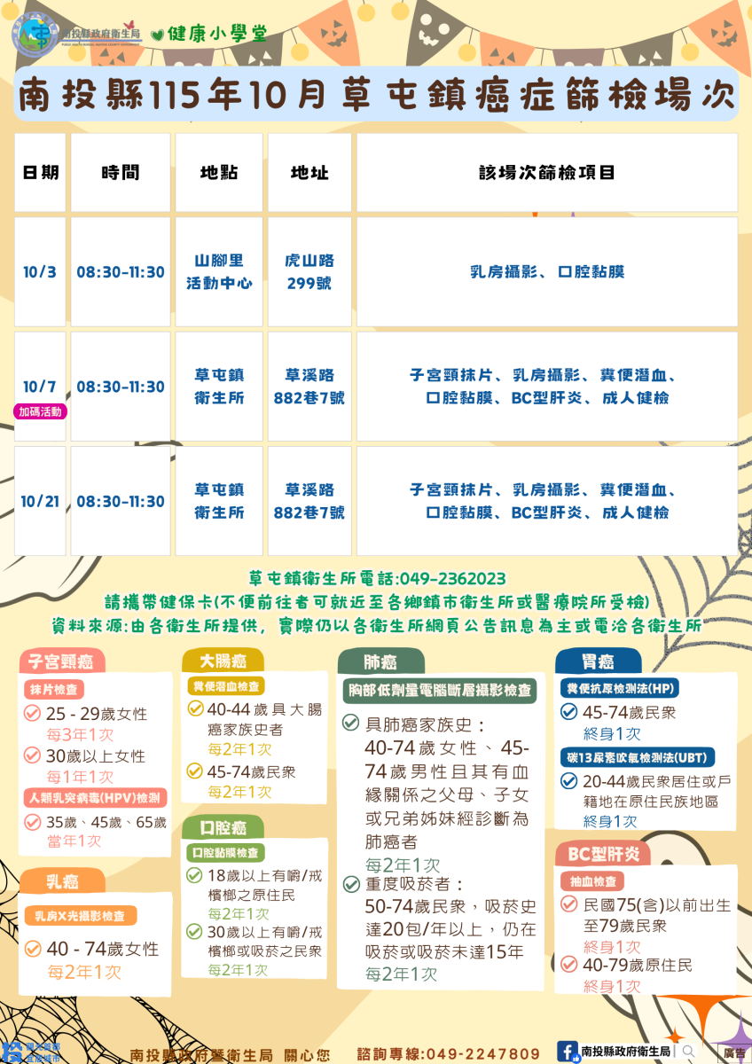 十月份場次