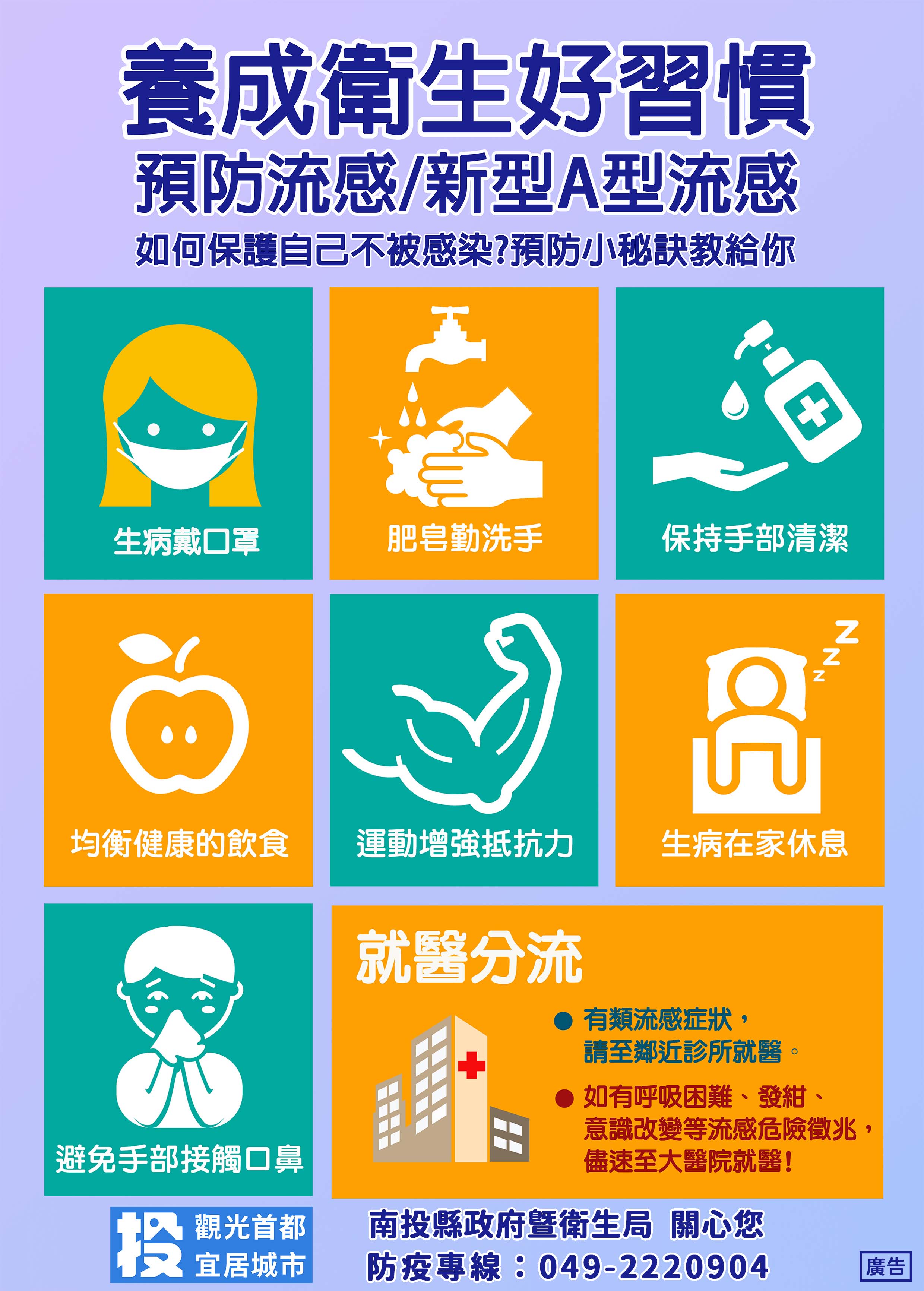 養成衛生好習慣(預防A流.流感)